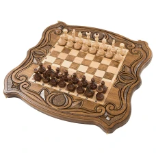 Шахматы + нарды резные 50, am451, Mirzoyan