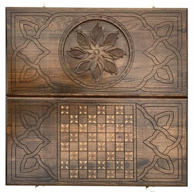 Нарды резные Солнечный цветок, Mhitaryan