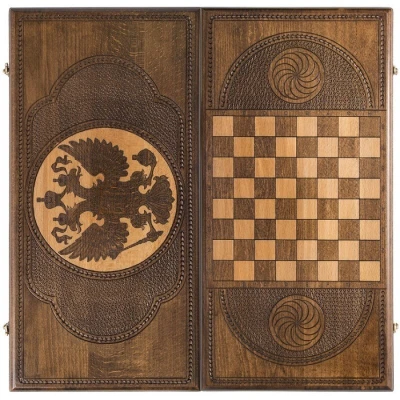 Нарды резные Герб РФ 60, Zakaryan