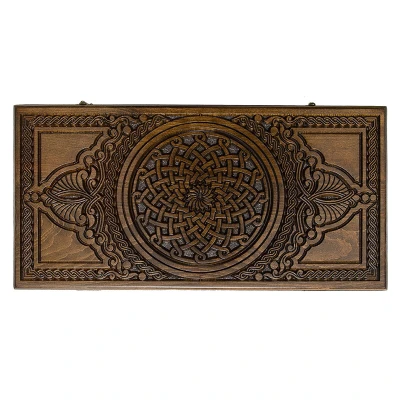 Нарды резные Армянский узор-3 большие, Haleyan