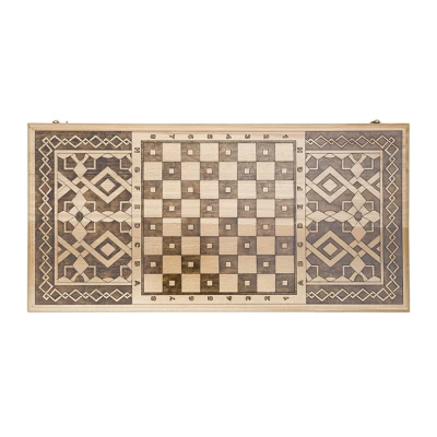 Нарды Армянский узор 1 инкрустация  Mkhitaryan