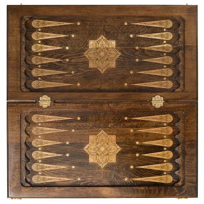 Нарды резные Золотой узор 3, Mirzoyan