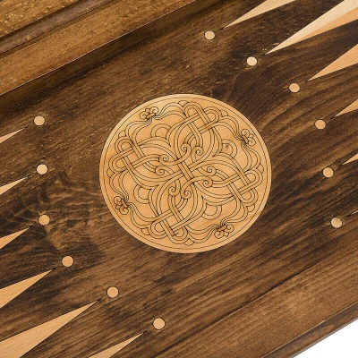 Шахматы + нарды резные средние