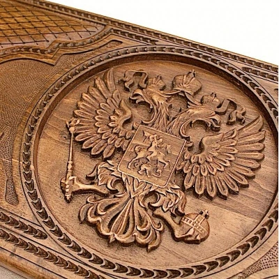 Нарды резные Герб РФ, Mkhitaryan