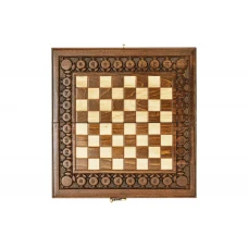 Шахматы + нарды резные с гранатами 60, Haleyan