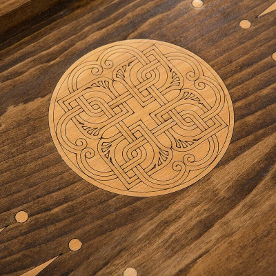 Шахматы + нарды резные 50, am454