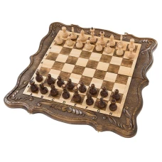 Шахматы + нарды резные 50, am452