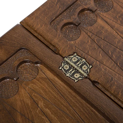 Нарды резные Красная площадь с ручкой большие, Haleyan