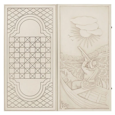 Нарды резные Охотник патина, Ustyan