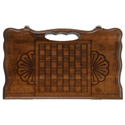 Нарды резные Орел с ручкой 30, Haleyan