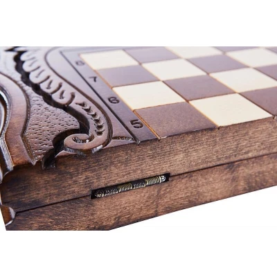 Шахматы резные с араратом ручкой и ложементом 50  Haleyan