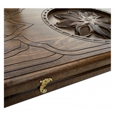 Нарды резные Солнечный цветок, Mhitaryan