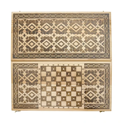 Нарды Армянский узор 1 инкрустация  Mkhitaryan