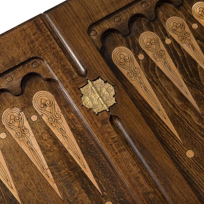 Нарды резные Золотой узор 3, Mirzoyan