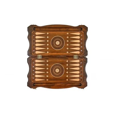 Шахматы + нарды резные Гамбит 2 60, Simonyan