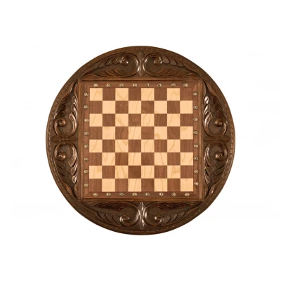 Шахматы резные в ларце Круг Света 50, Haleyan