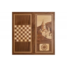 Нарды Монастырь инкрустация AZ012 Zeynalyan