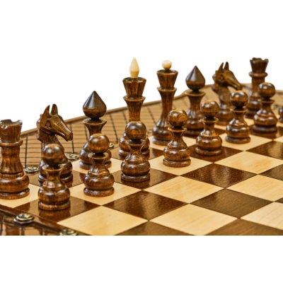 Шахматы + нарды резные Эндшпиль 2 60, Simonyan