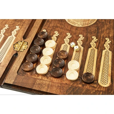 Нарды резные Армянский узор 2  Mkhitaryan