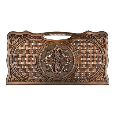 Нарды резные  Армянский узор 11 с ручкой 60  Haleyan