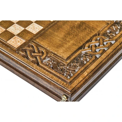 Нарды резные  Армянский узор 7  60  Haleyan