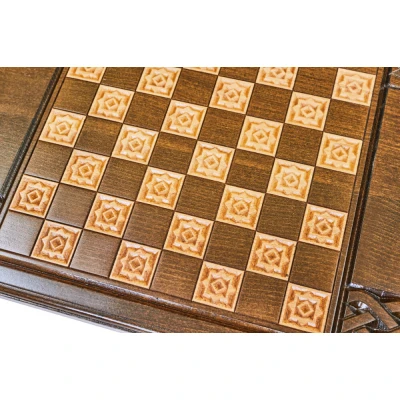 Нарды резные  Армянский узор 8  60  Haleyan