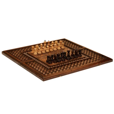 Нарды+шахматы  резные Гаянэ 60  Ustyan