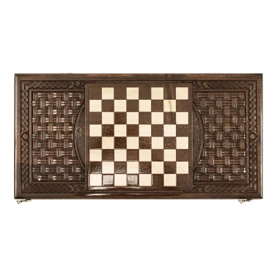 Нарды резные Армянский узор 13   60  Haleyan