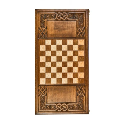 Нарды резные  Армянский узор 7  60  Haleyan