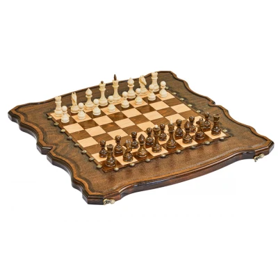 Шахматы + нарды резные Гамбит 2 60, Simonyan