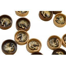 Набор фишек для нард  Орел с бронзой 210  Haleyan