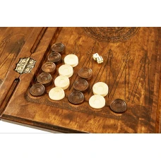 Нарды резные Армянский узор 10  60   Haleyan