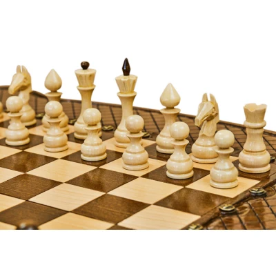 Шахматы + нарды резные Эндшпиль 2 60, Simonyan