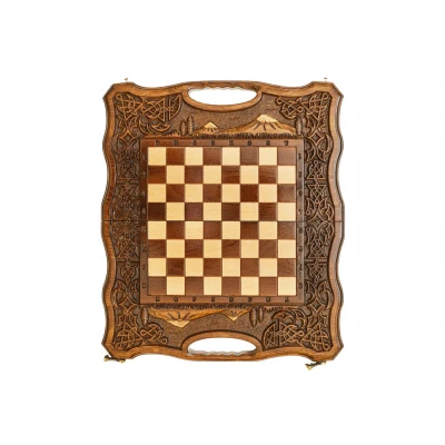 Шахматы + Нарды резные Арарат-2 40, Haleyan