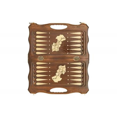 Шахматы + Нарды резные Арарат-2 40, Haleyan