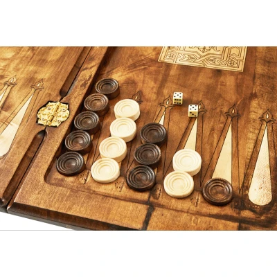 Нарды резные Армянский узор 3  Mkhitaryan