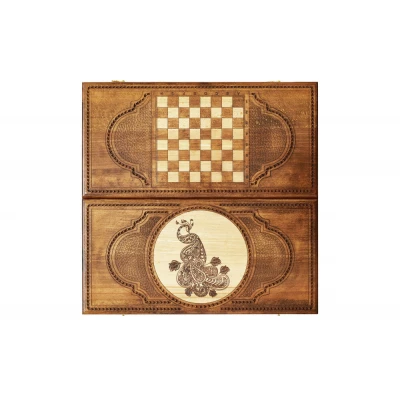 Нарды резные Павлин 60, Zakaryan