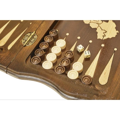 Шахматы + Нарды резные Арарат-2 40, Haleyan