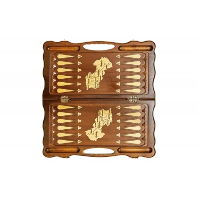 Нарды резные Арарат и Хорвирап 3  с ручкой 60  Haleyan