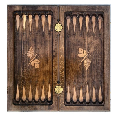 Шахматы + нарды резные Бесконечность 50, Mkhitaryan