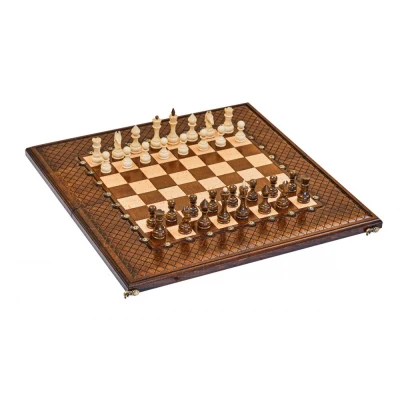 Шахматы + нарды резные Эндшпиль 1 50, Simonyan