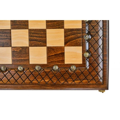 Шахматы + нарды резные Эндшпиль 1 60, Simonyan