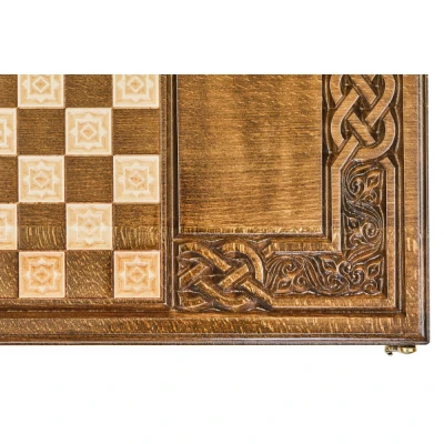 Нарды резные  Армянский узор 7  60  Haleyan