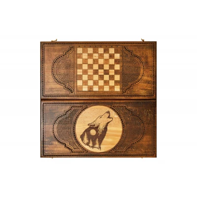 Нарды резные Волк 60, Zakaryan