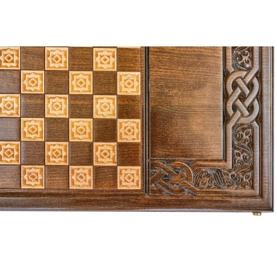 Нарды резные  Армянский узор 8  60  Haleyan