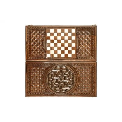 Нарды резные Армянский узор 13   60  Haleyan