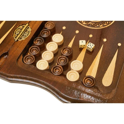 Шахматы + нарды резные Бриз 2 40, Haleyan