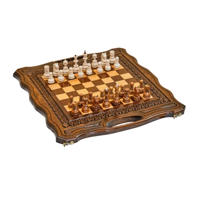 Шахматы + нарды резные Бриз 2 50, Haleyan