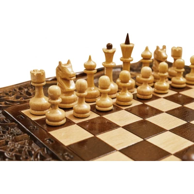 Шахматы + Нарды резные Арарат-2 40, Haleyan