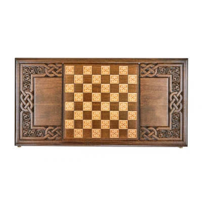 Нарды резные  Армянский узор 8  60  Haleyan